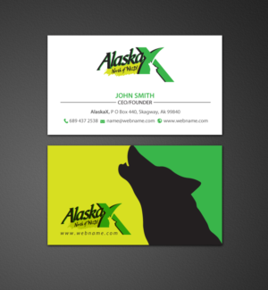 Business Card Design by chandrayaan.creative for AlaskaX | Design: #10360962