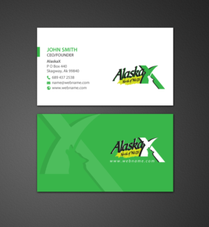 Business Card Design by chandrayaan.creative for AlaskaX | Design: #10360963