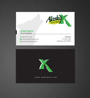 Business Card Design by chandrayaan.creative for AlaskaX | Design: #10360964