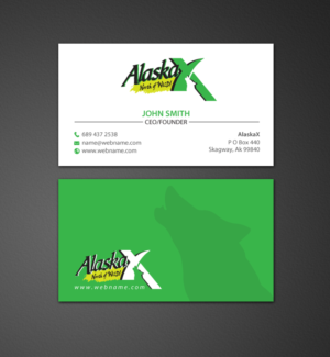 Business Card Design by chandrayaan.creative for AlaskaX | Design: #10360965