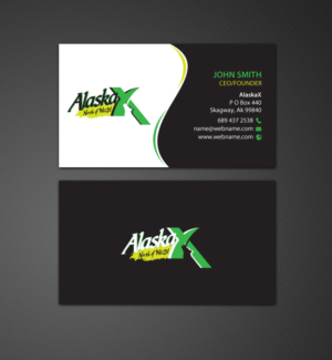 Business Card Design by chandrayaan.creative for AlaskaX | Design: #10360966