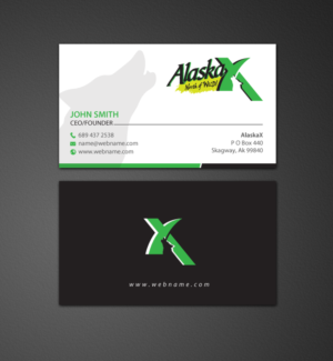 Business Card Design by chandrayaan.creative for AlaskaX | Design: #10360968
