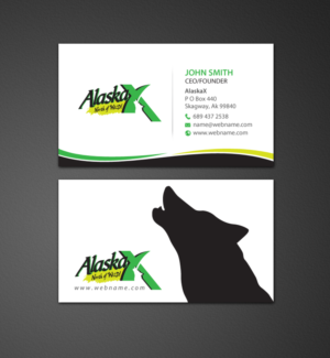 Business Card Design by chandrayaan.creative for AlaskaX | Design: #10360970