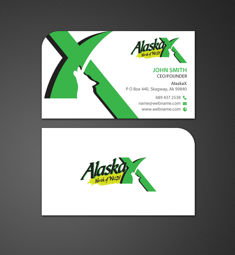 Diseño de Tarjeta de Presentación por chandrayaan.creative para AlaskaX | Diseño #10408651