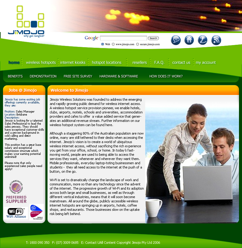 Web Design by Urban Ad for Jimojo Pty Ltd | Design #21798