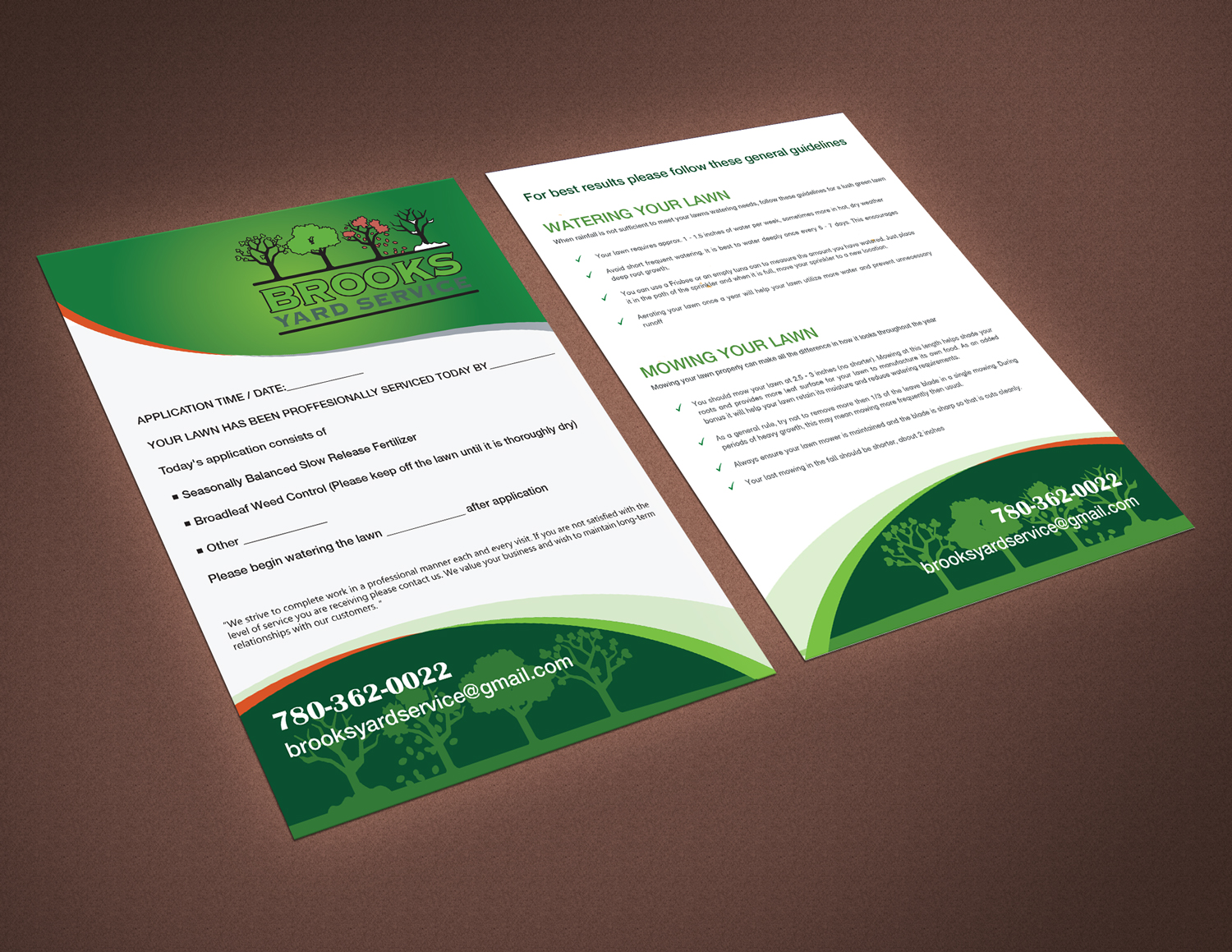 Flyer Design by Pixi Dust for Brooks Yard Service | Design #10327631