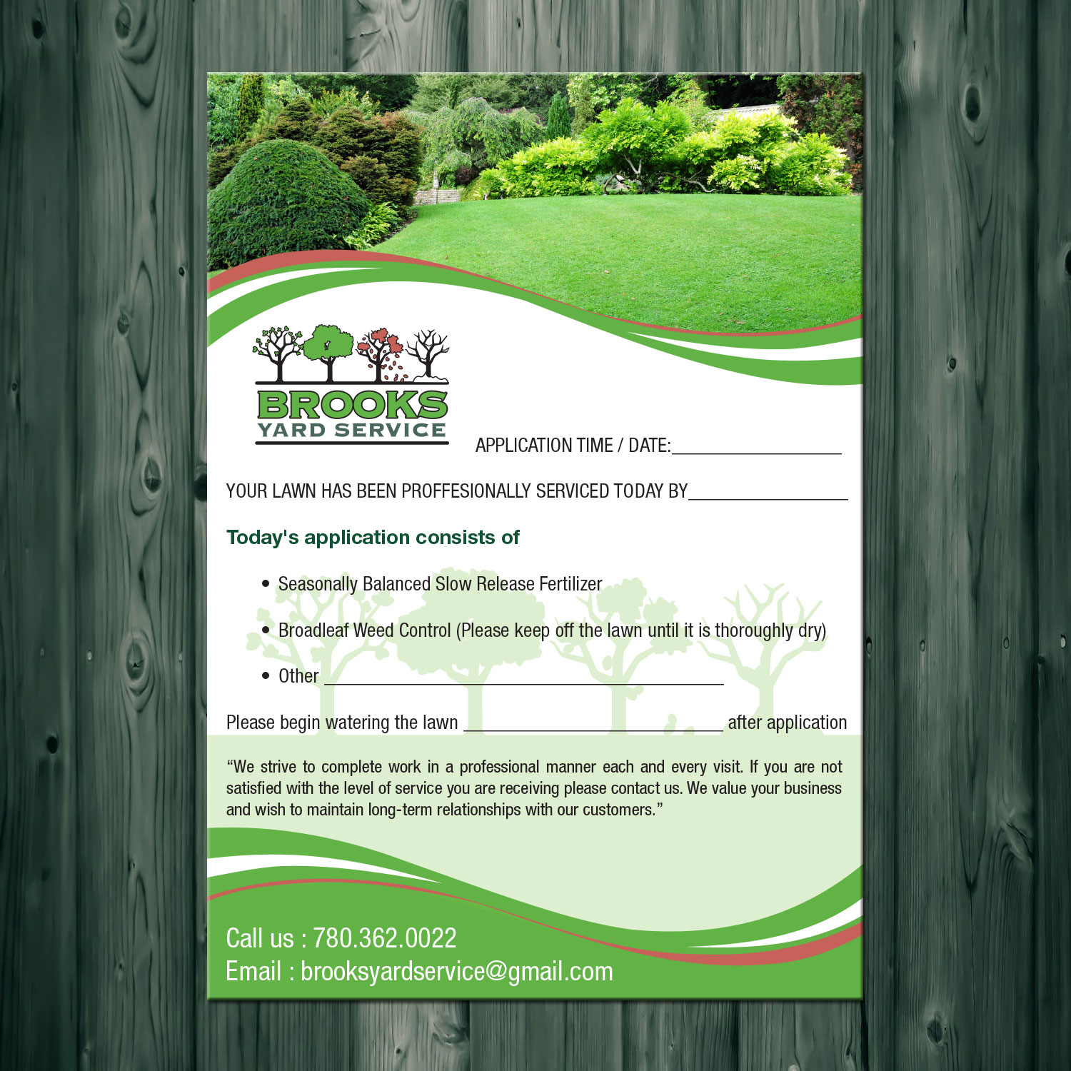 Flyer Design by theblueart for Brooks Yard Service | Design #10328905