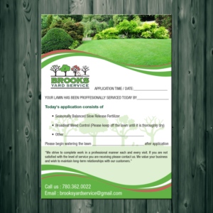 Flyer Design by theblueart for Brooks Yard Service | Design #10328905