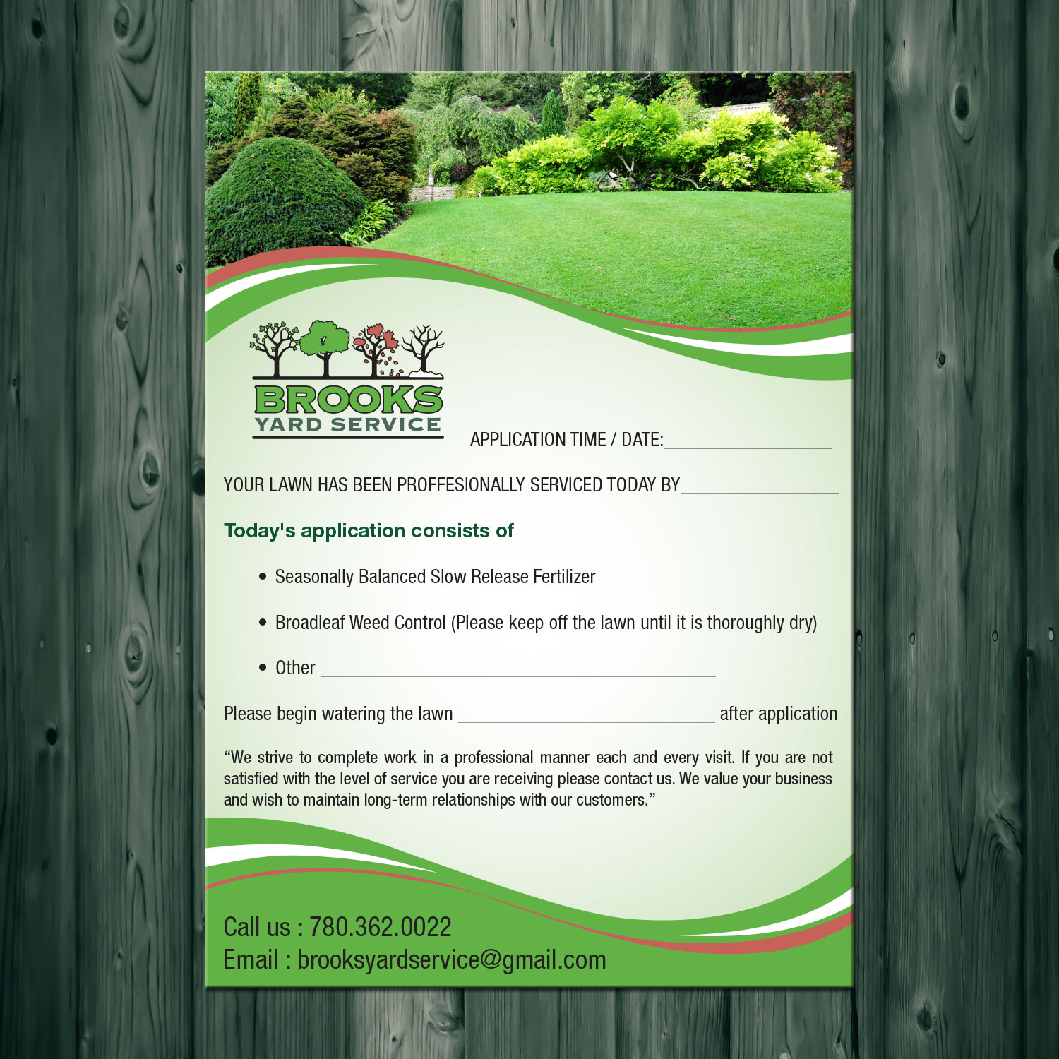 Flyer Design by theblueart for Brooks Yard Service | Design #10328906