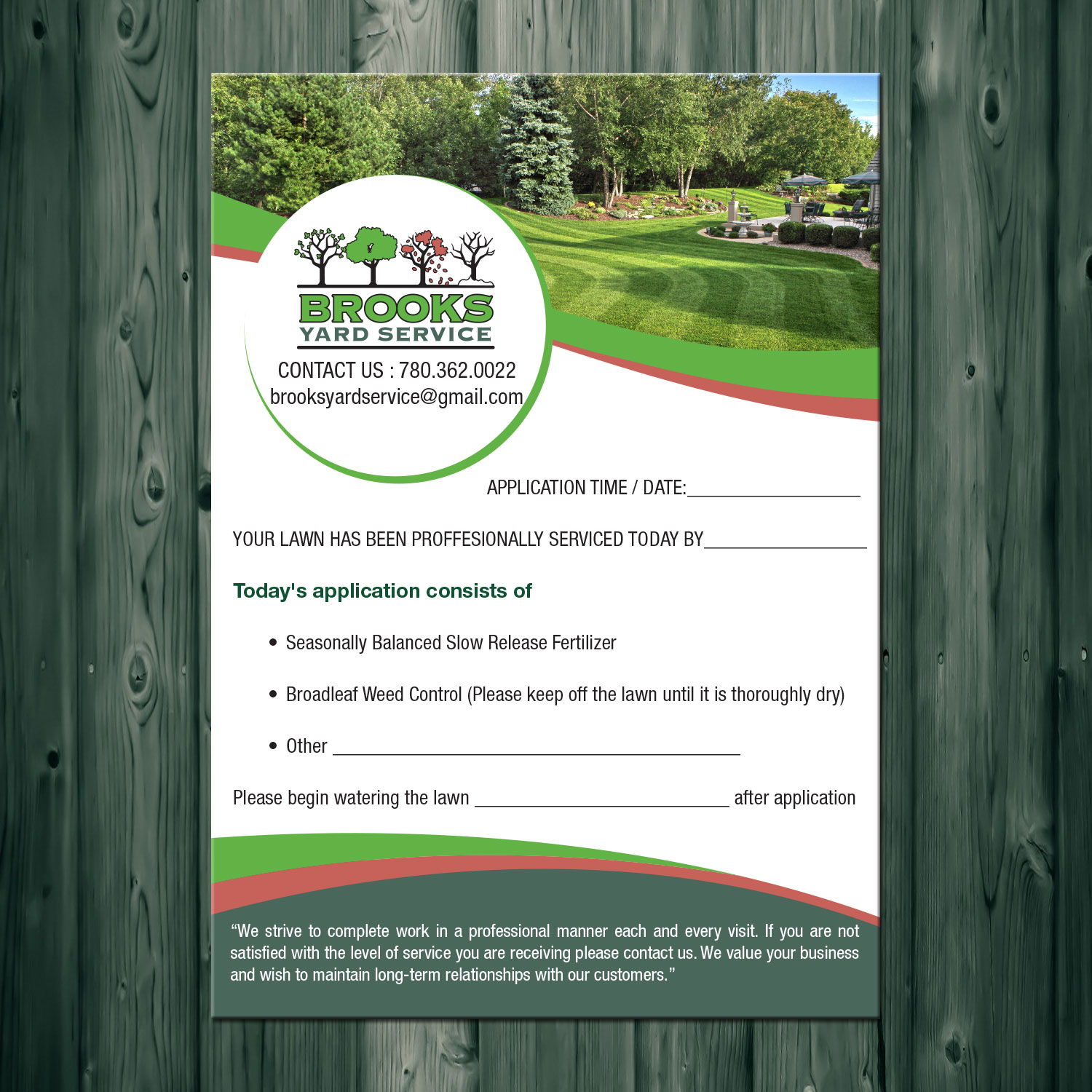 Flyer Design by theblueart for Brooks Yard Service | Design #10328907
