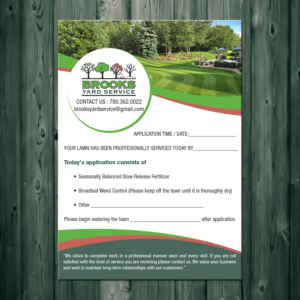 Flyer Design by theblueart for Brooks Yard Service | Design: #10328907