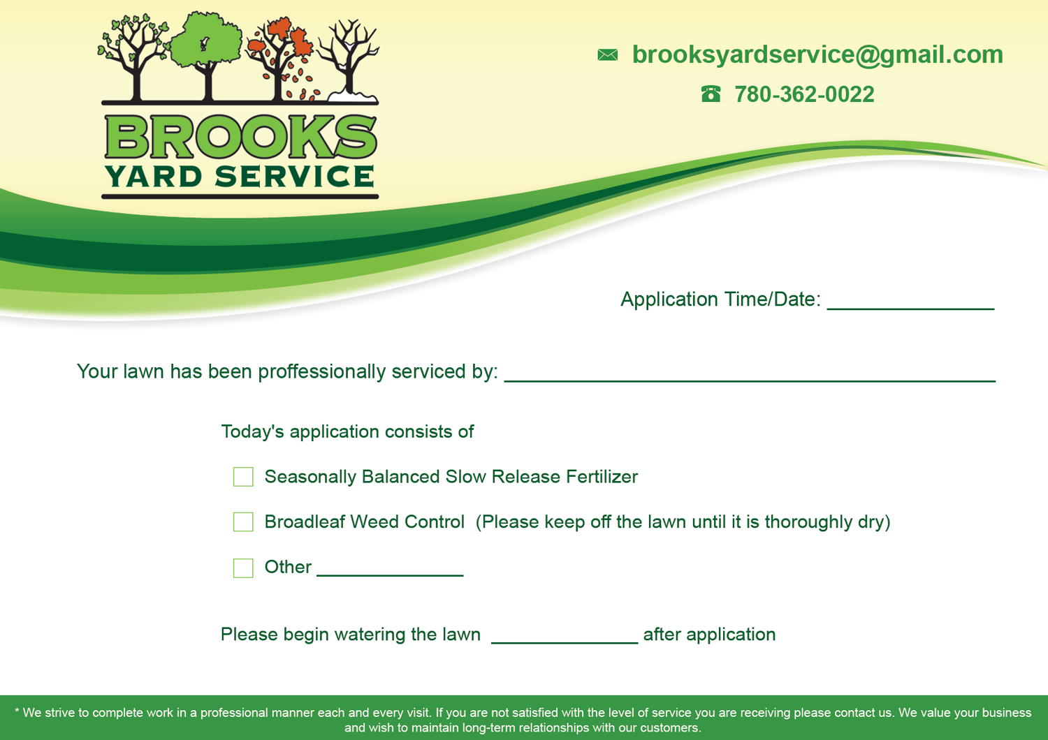 Flyer Design by aniep for Brooks Yard Service | Design #10337553