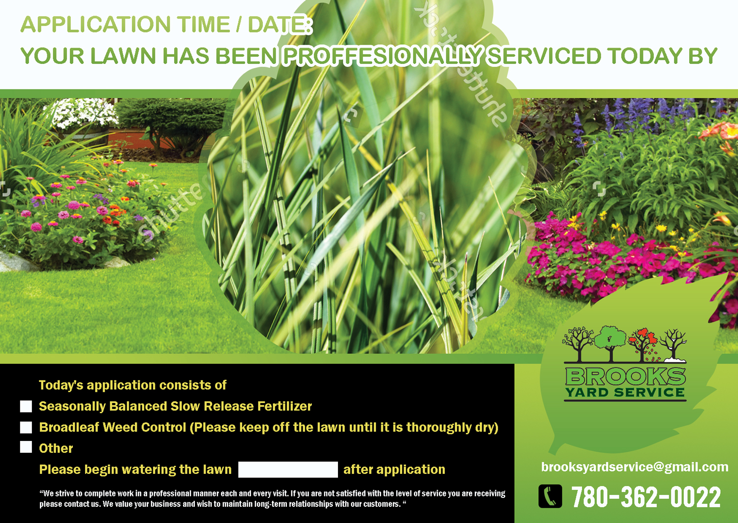 Flyer Design by leuchi for Brooks Yard Service | Design #10328302