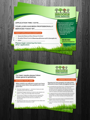 Flyer Design by debdesign for Brooks Yard Service | Design: #10347507