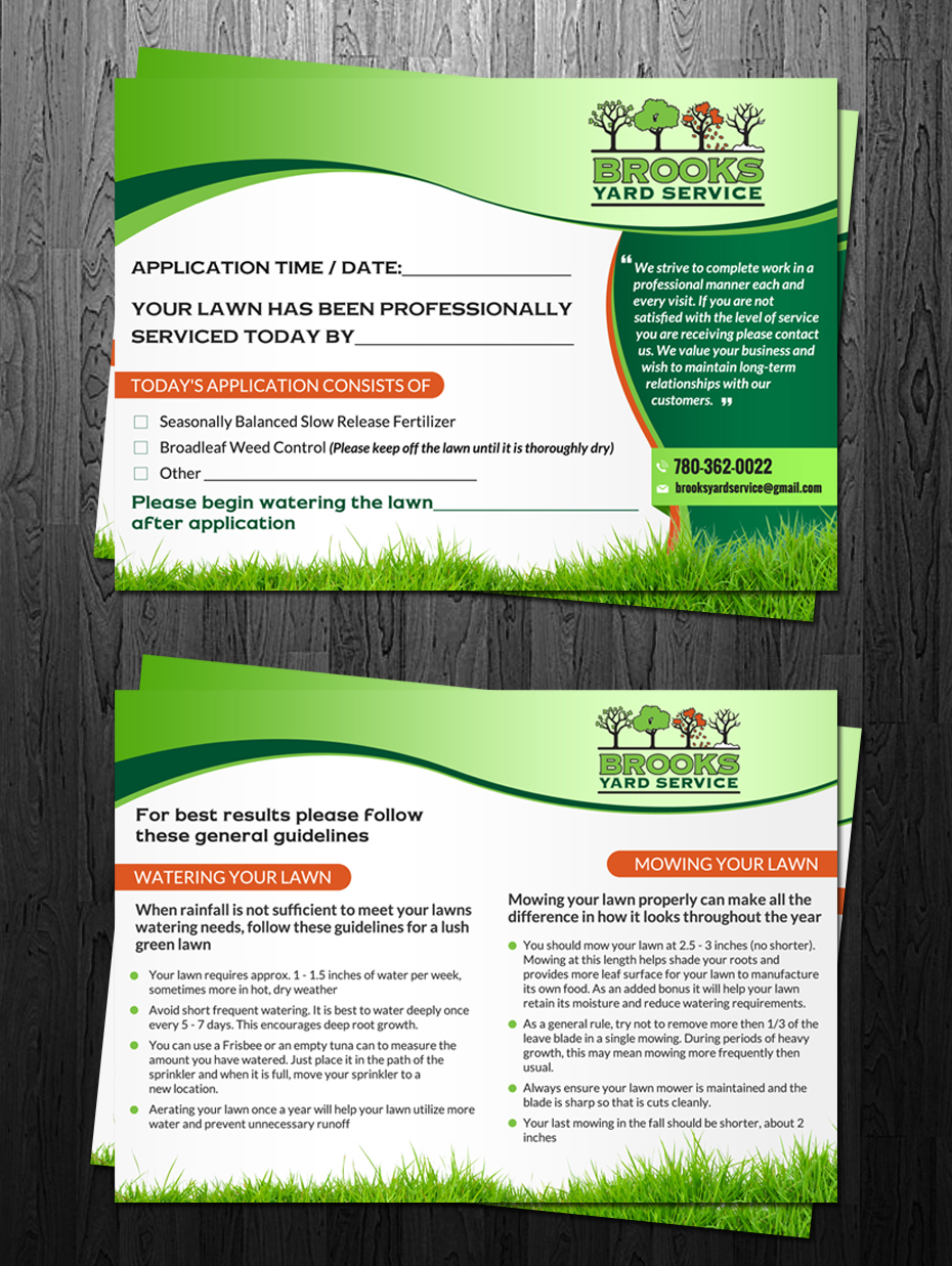 Flyer Design by debdesign for Brooks Yard Service | Design: #10370457