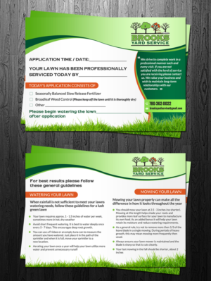 Flyer Design by debdesign for Brooks Yard Service | Design: #10381001
