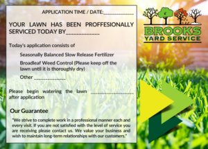 Flyer Design by rug for Brooks Yard Service | Design #10378155