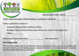 Flyer Design by rug for Brooks Yard Service | Design: #10378156