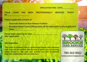 Flyer Design by rug for Brooks Yard Service | Design: #10378157