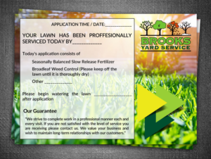 Flyer Design by rug for Brooks Yard Service | Design: #10378158