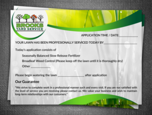 Lawn Company needs design work on a service call flyer!  | Flyer Design by rug