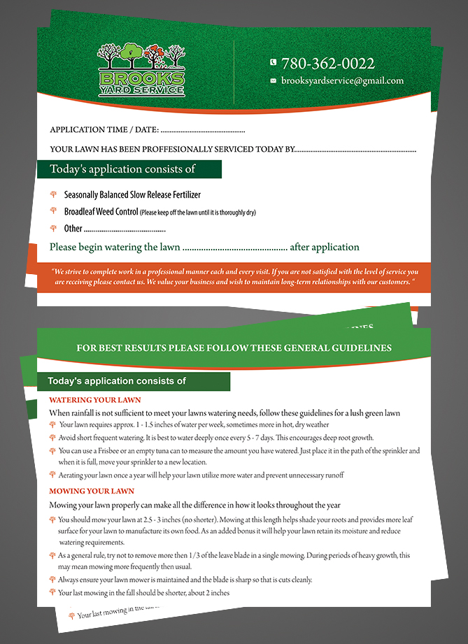 Flyer-Design von RGraphic für Brooks Yard Service | Design #10378493