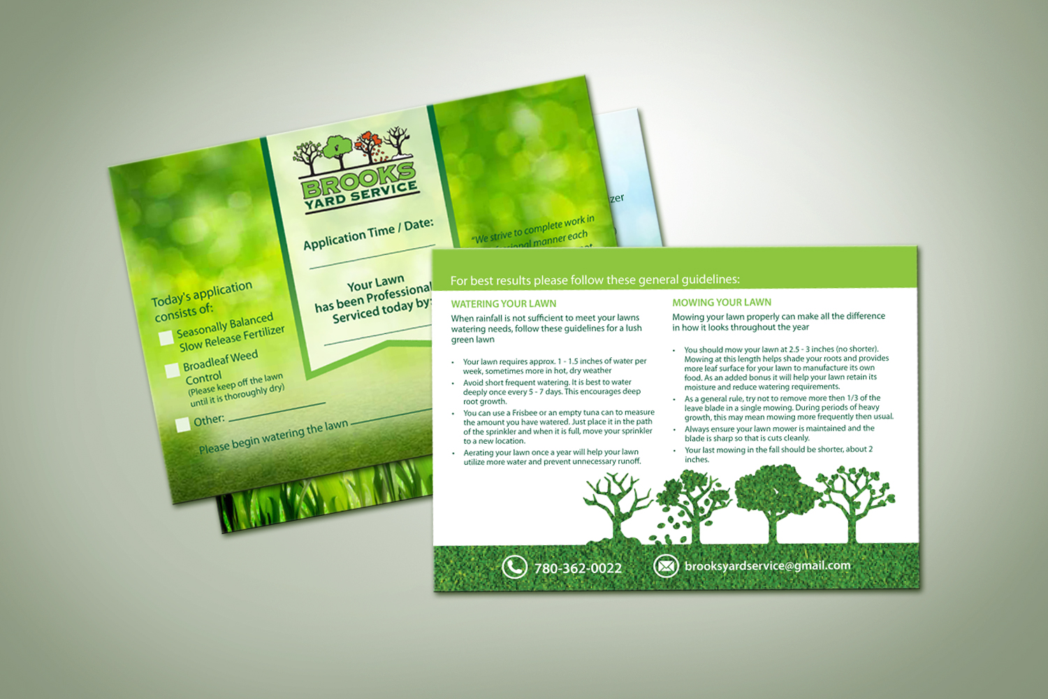 Flyer Design by Ignited Design Studio for Brooks Yard Service | Design #10350669