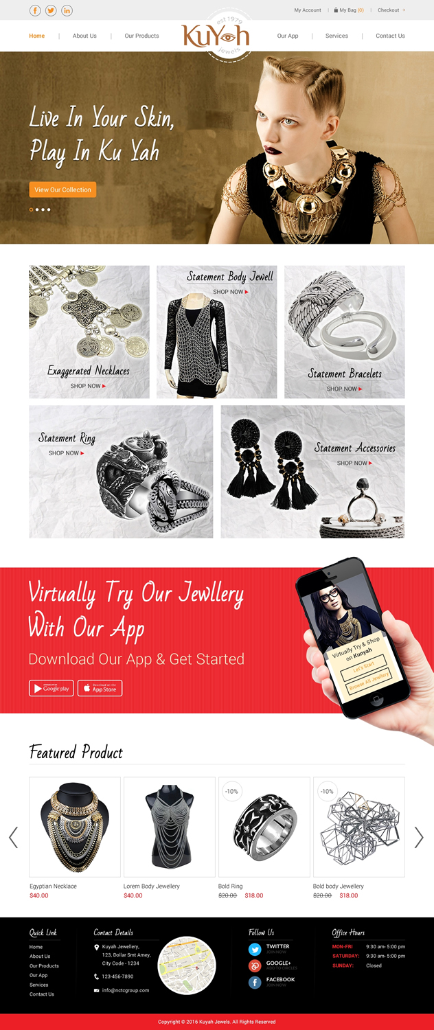 Web Design by Sbss for Ku Yah Jewels | Design: #10447543