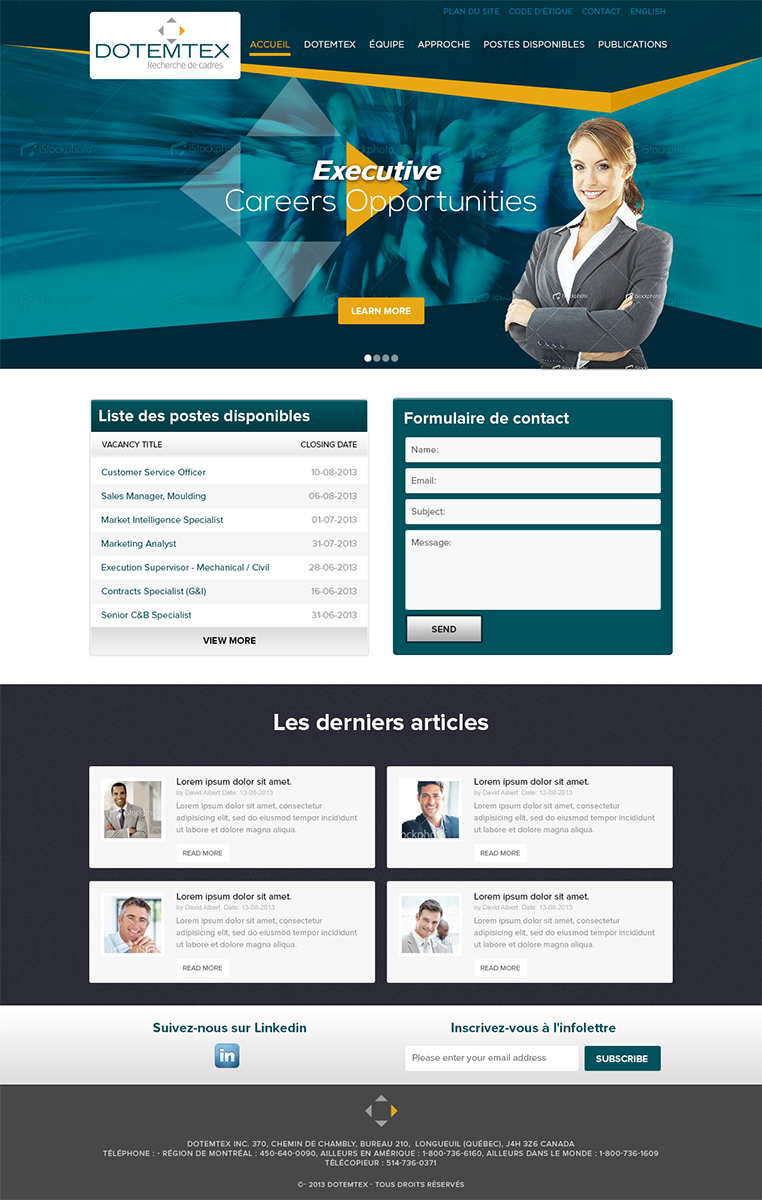 Diseño Web por Mayank Patel para Agence numérique Hoffman | Diseño #2213383