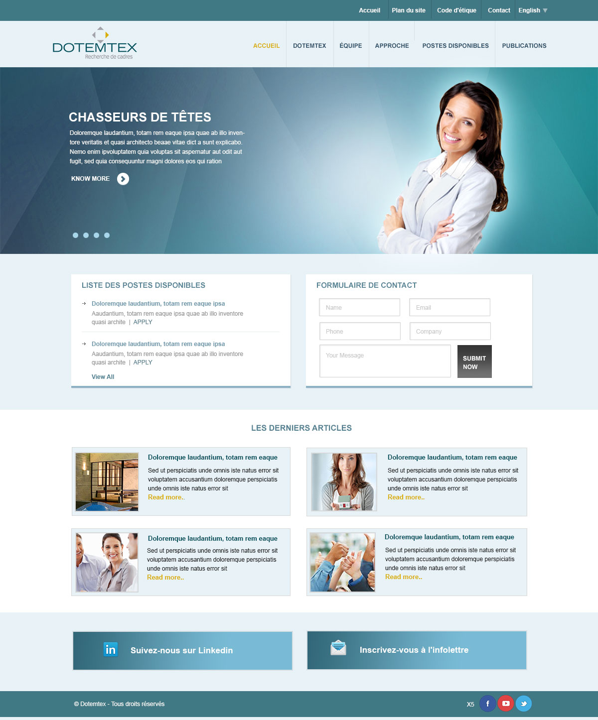 Web Design by pb for Agence numérique Hoffman | Design #2189557