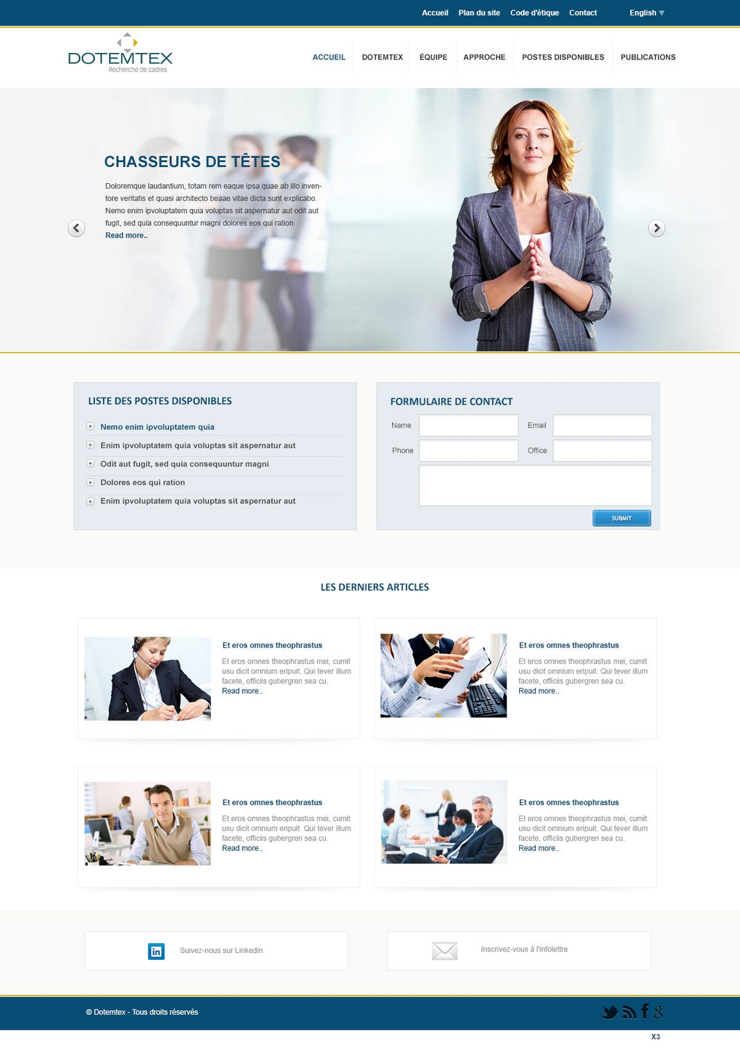 Web Design by pb for Agence numérique Hoffman | Design #2189560