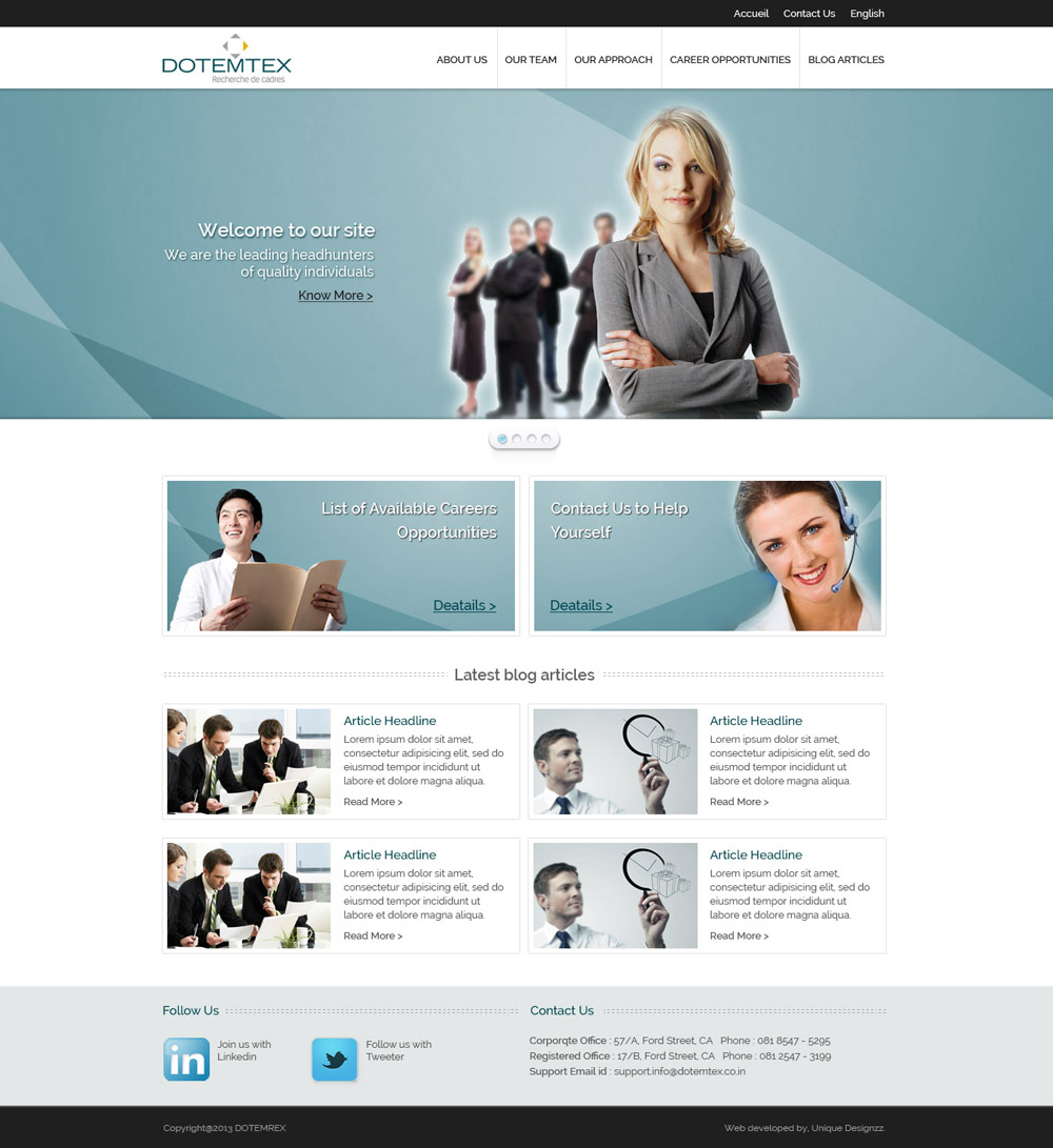 Web Design by UniqueDesignz for Agence numérique Hoffman | Design #2222877