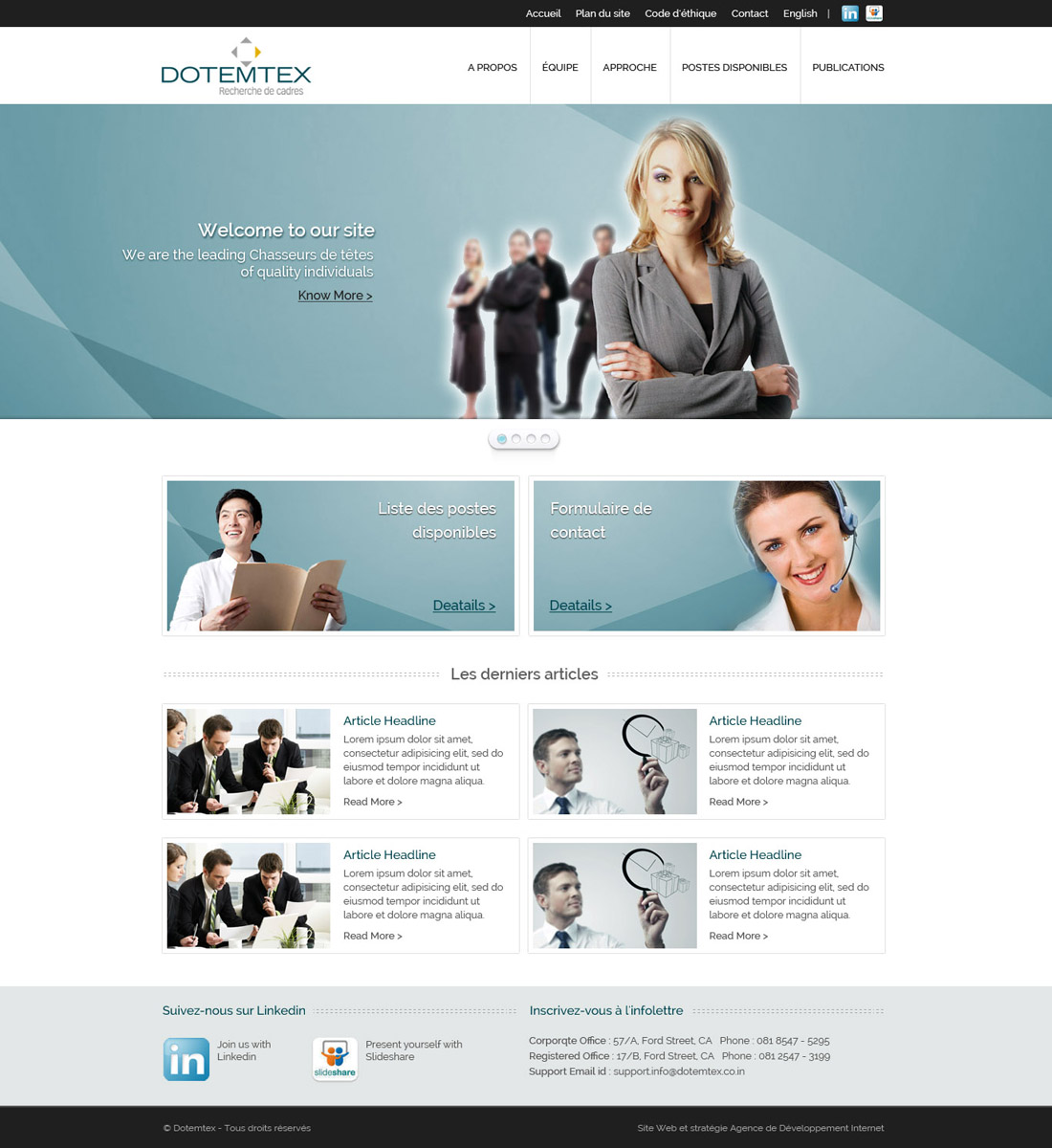 Web Design by UniqueDesignz for Agence numérique Hoffman | Design: #2225682