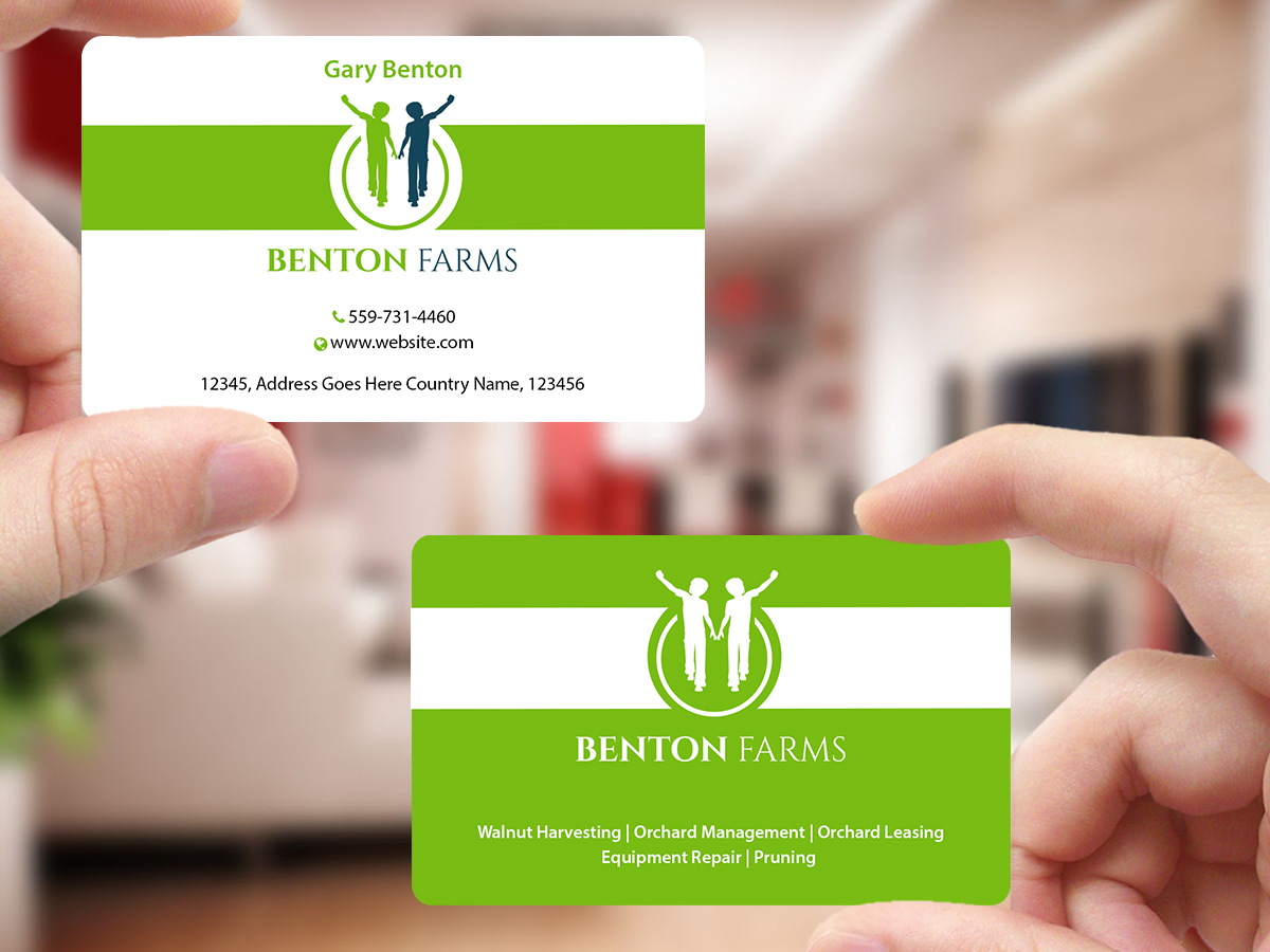 Diseño de Tarjeta de Presentación por Creations Box 2015 para Benton Farms | Diseño #10332474