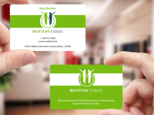 Business Card Design by Creations Box 2015 for Benton Farms | Design: #10332474