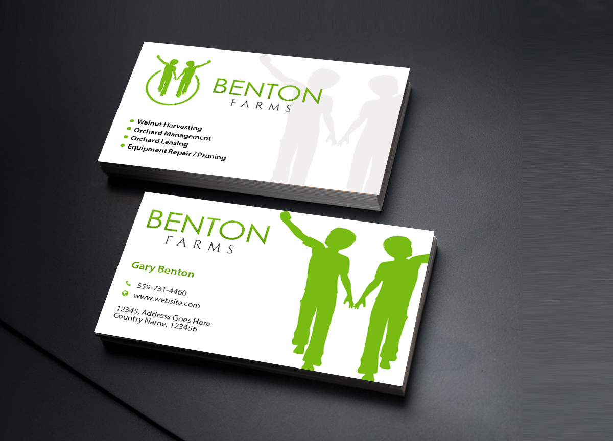 Diseño de Tarjeta de Presentación por Creations Box 2015 para Benton Farms | Diseño #10332484