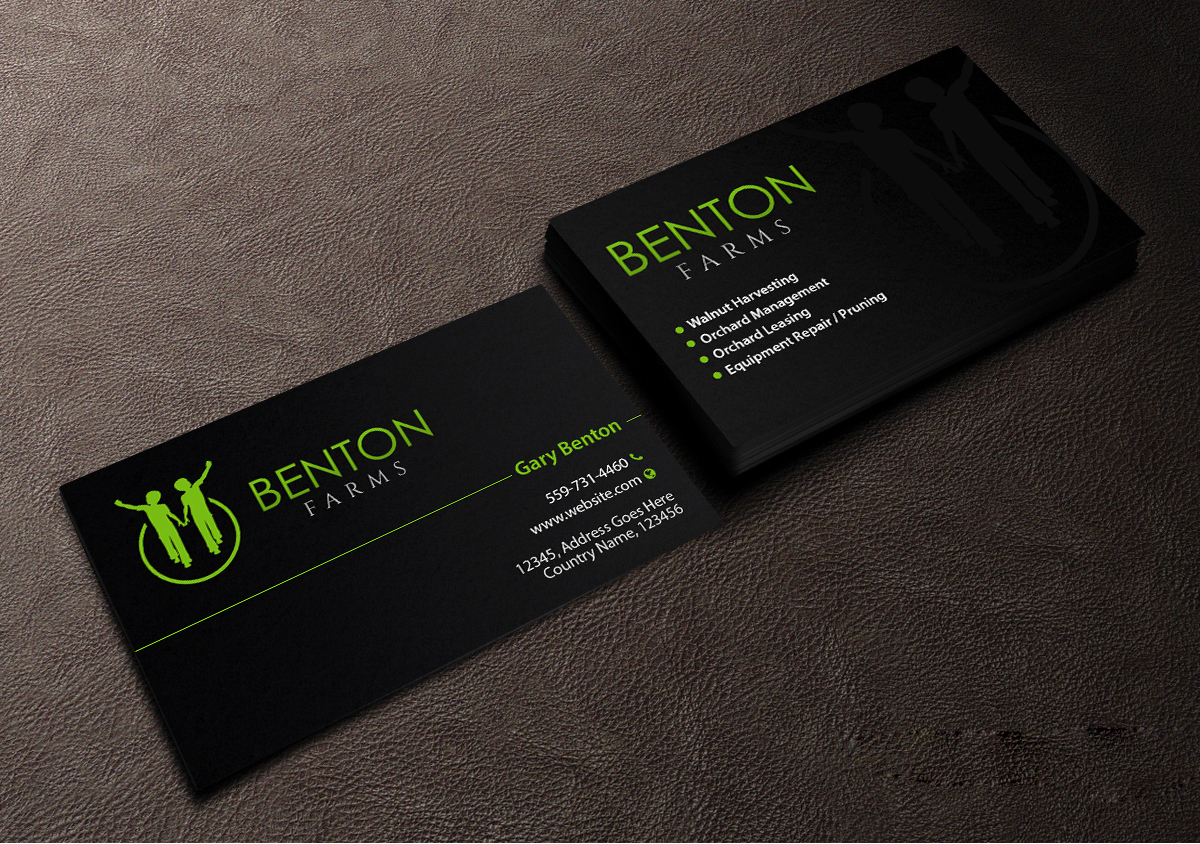 Design de Carte de Visite par Creations Box 2015 pour Benton Farms | Design #10332491