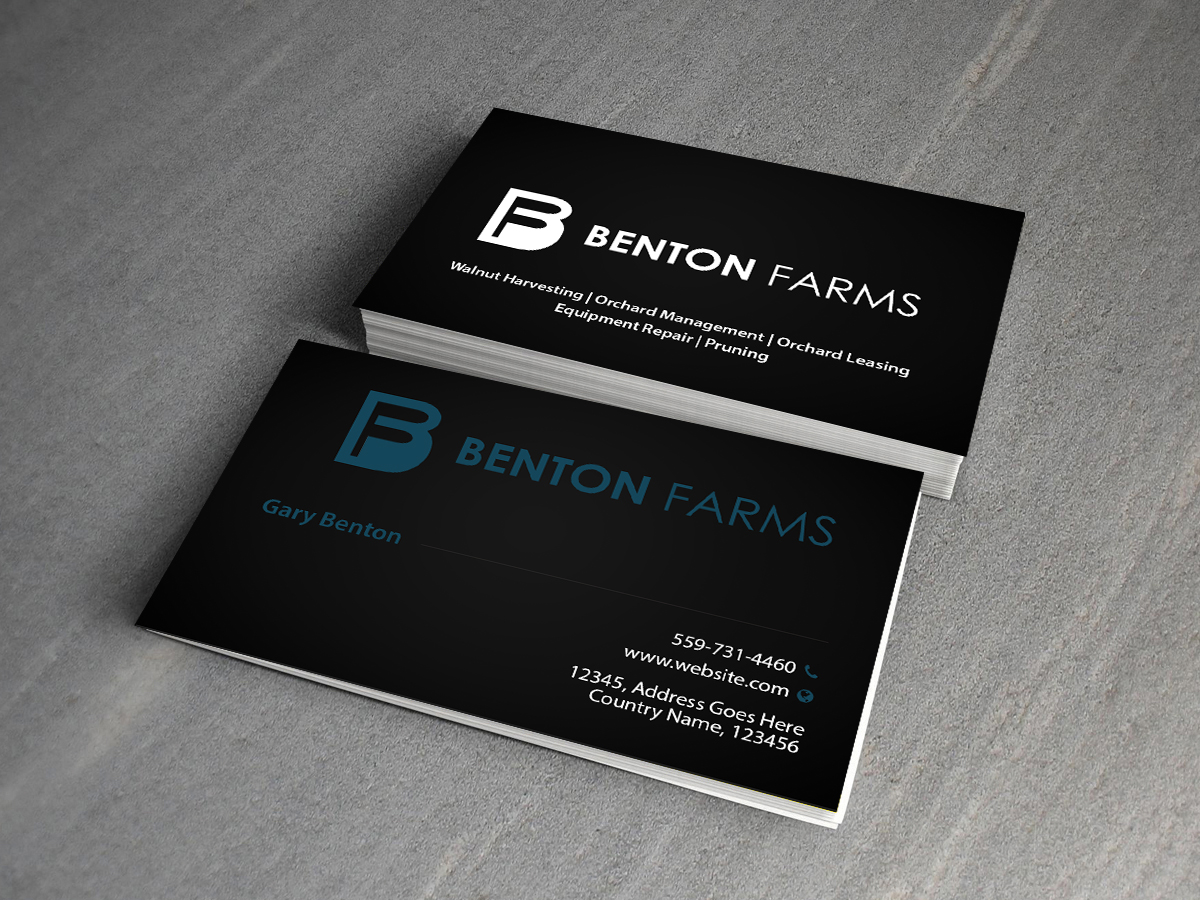 Design de Carte de Visite par Creations Box 2015 pour Benton Farms | Design #10332494