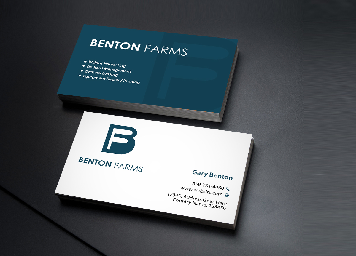 Design de Carte de Visite par Creations Box 2015 pour Benton Farms | Design #10332497
