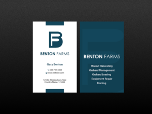 Business Card Design by Creations Box 2015 for Benton Farms | Design: #10332499