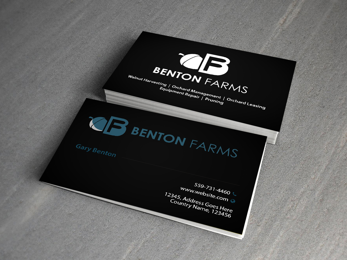 Design de Carte de Visite par Creations Box 2015 pour Benton Farms | Design #10336517