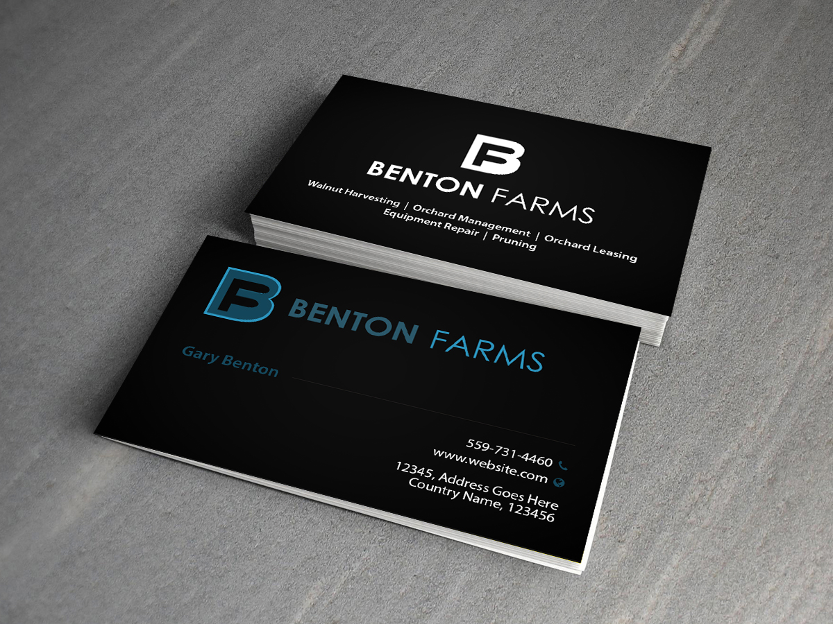 Business Card Design by Creations Box 2015 for Benton Farms | Design #10349768