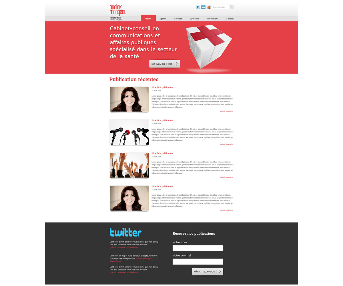 Web Design by samdesigner4you for Agence numérique Hoffman | Design #2232148