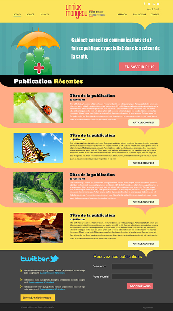 Web Design by kecy08 for Agence numérique Hoffman | Design #2218741