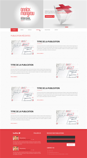 Web Design by Eric Z. for Agence numérique Hoffman | Design: #2219799