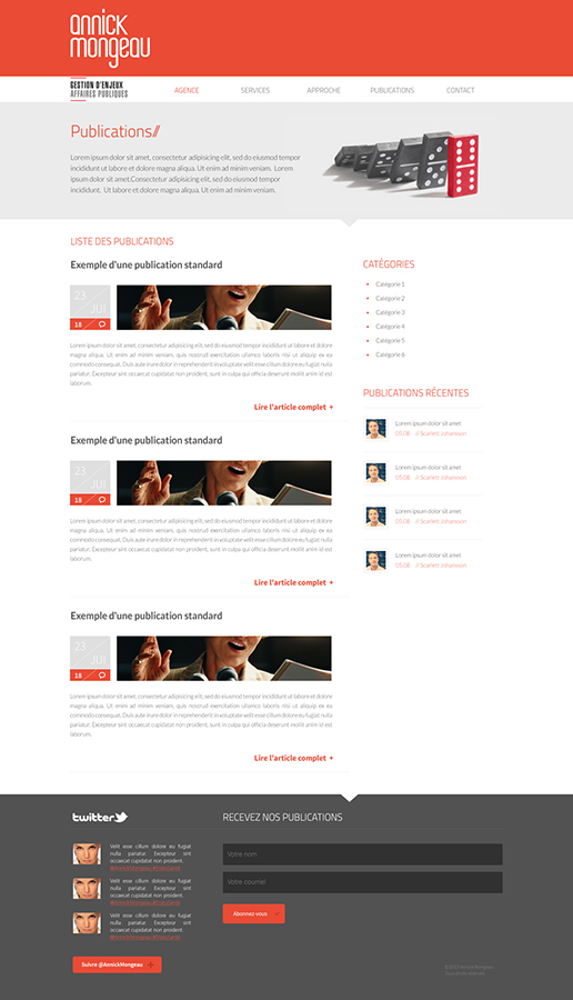 Web Design by Eric Z. for Agence numérique Hoffman | Design #2273492