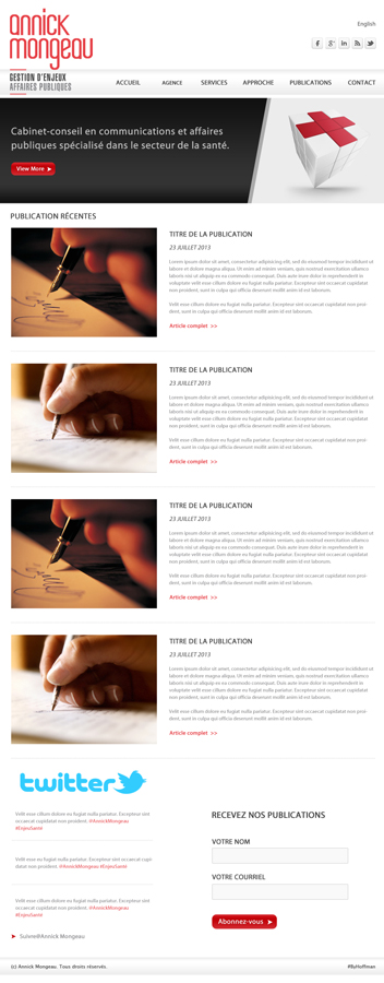 Web-Design von idesign für Agence numérique Hoffman | Design #2242676