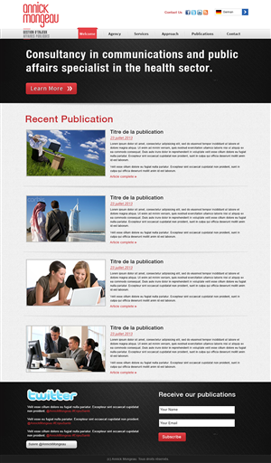 Web Design by webxvision for Agence numérique Hoffman | Design #2201327