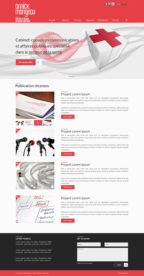 Web Design by Happy Elephant Studio for Agence numérique Hoffman | Design #2183936