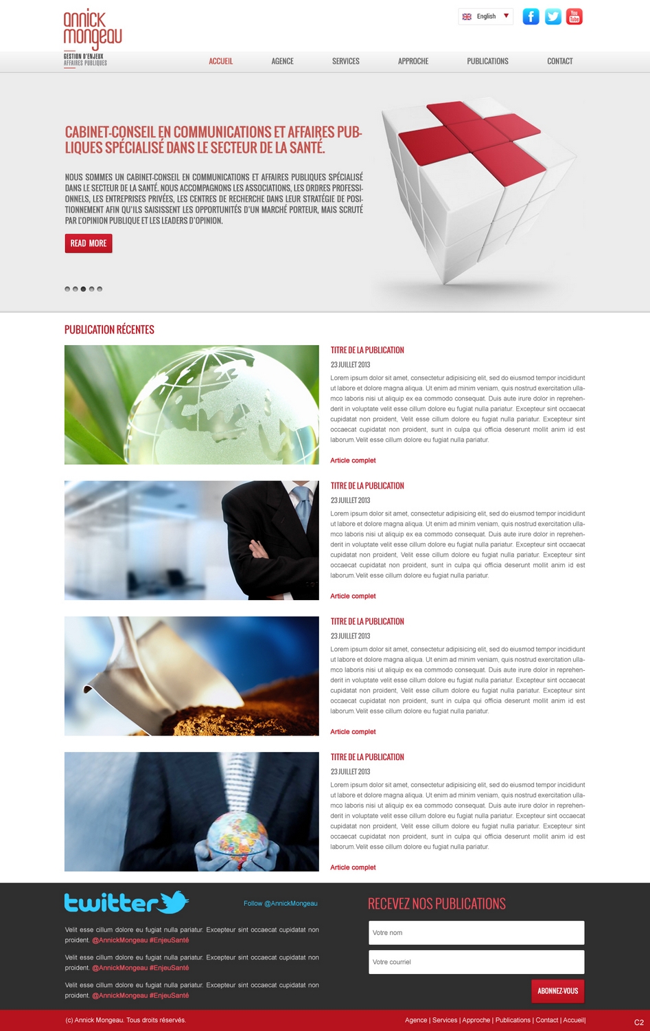 Web-Design von pb für Agence numérique Hoffman | Design #2184450